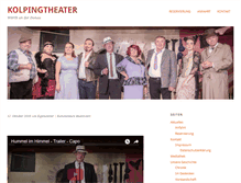 Tablet Screenshot of kolpingtheater-woerth.de